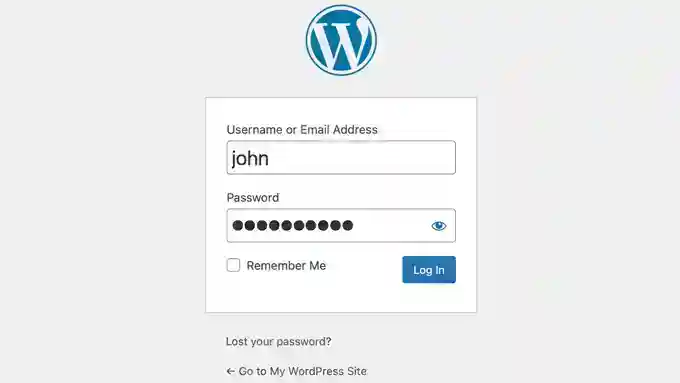 loginscreen WordPress 登录屏幕