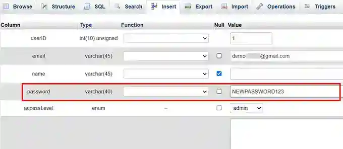 Add a new password with database 使用 database 添加新密码